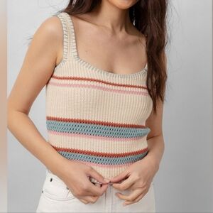 Rails Sienna Striped Knit Tank Top  XS